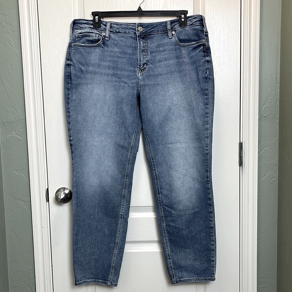 EUC Silver Suki Straight Jeans Sz 20W L31